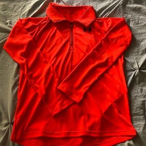 Bright orange silk top never worn